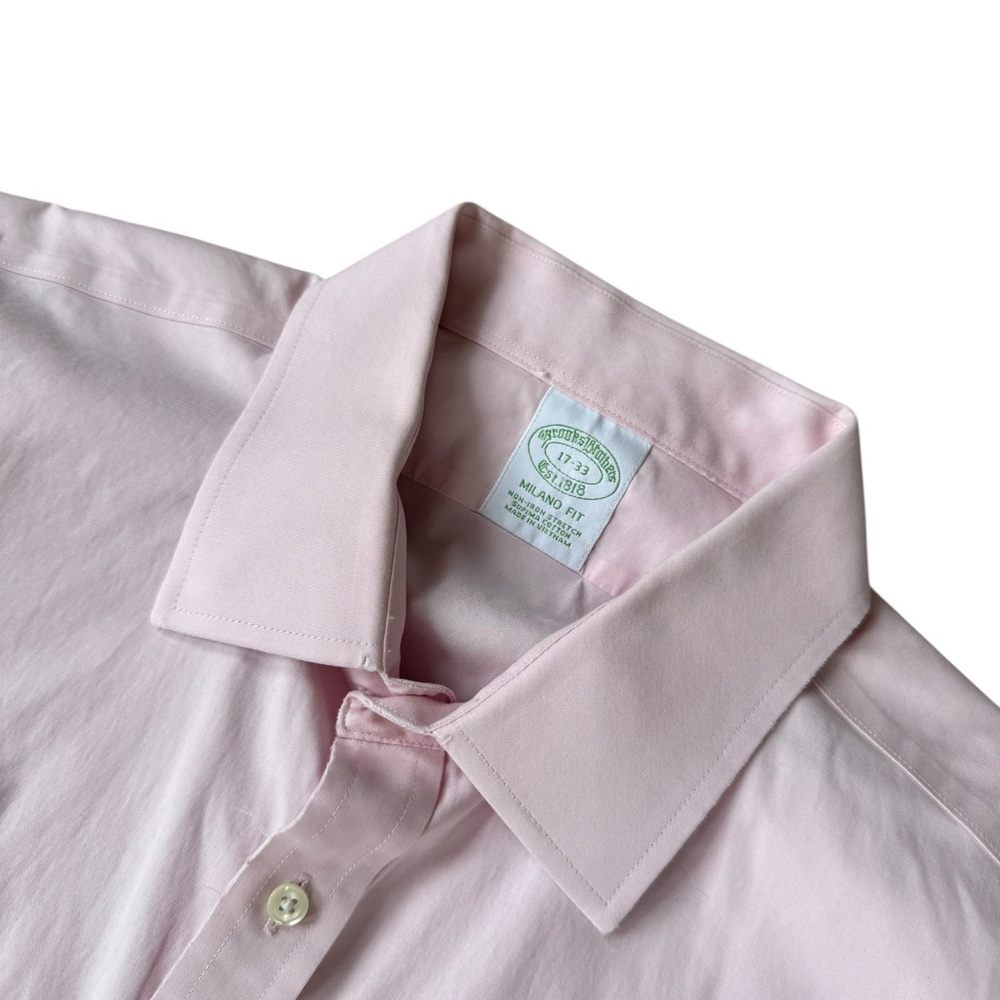 Brooks Brothers Pink Dress Shirt Milano Fit